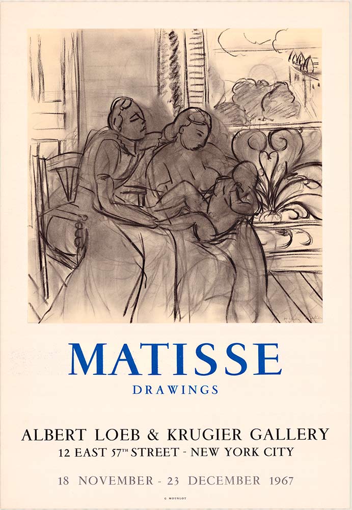 MATISSE DRAWINGS 1967 Exhibition