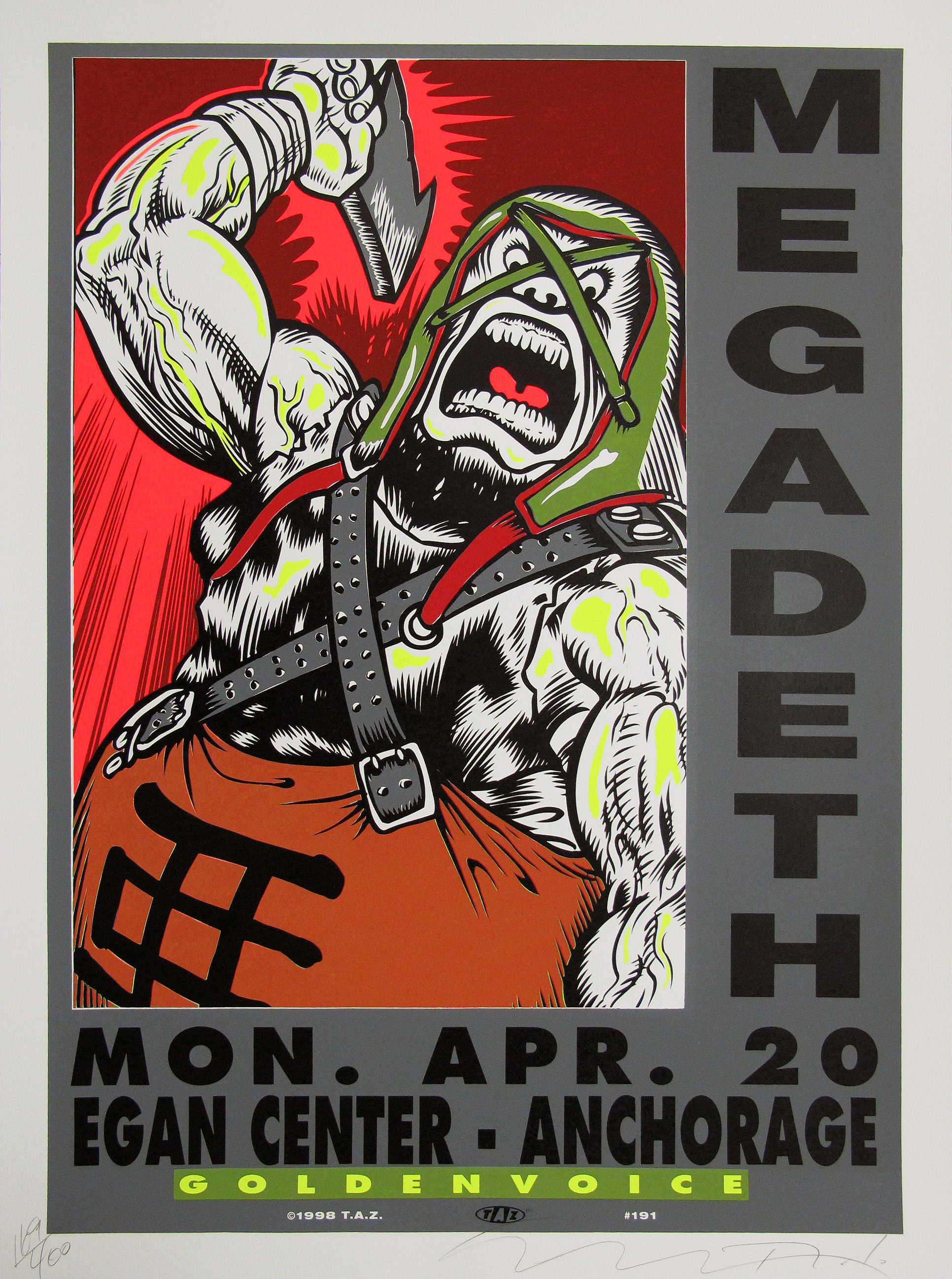 Megadeth Concert Poster
