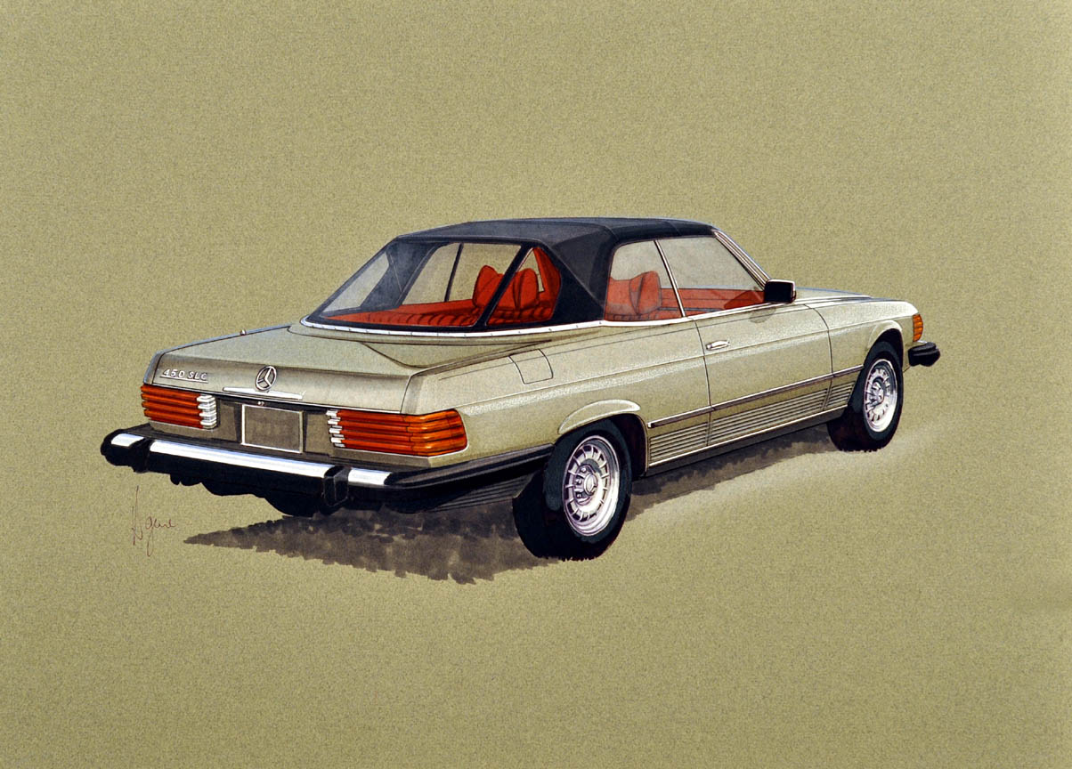 Mercedes 450 SLC Convertible Concept Car Design