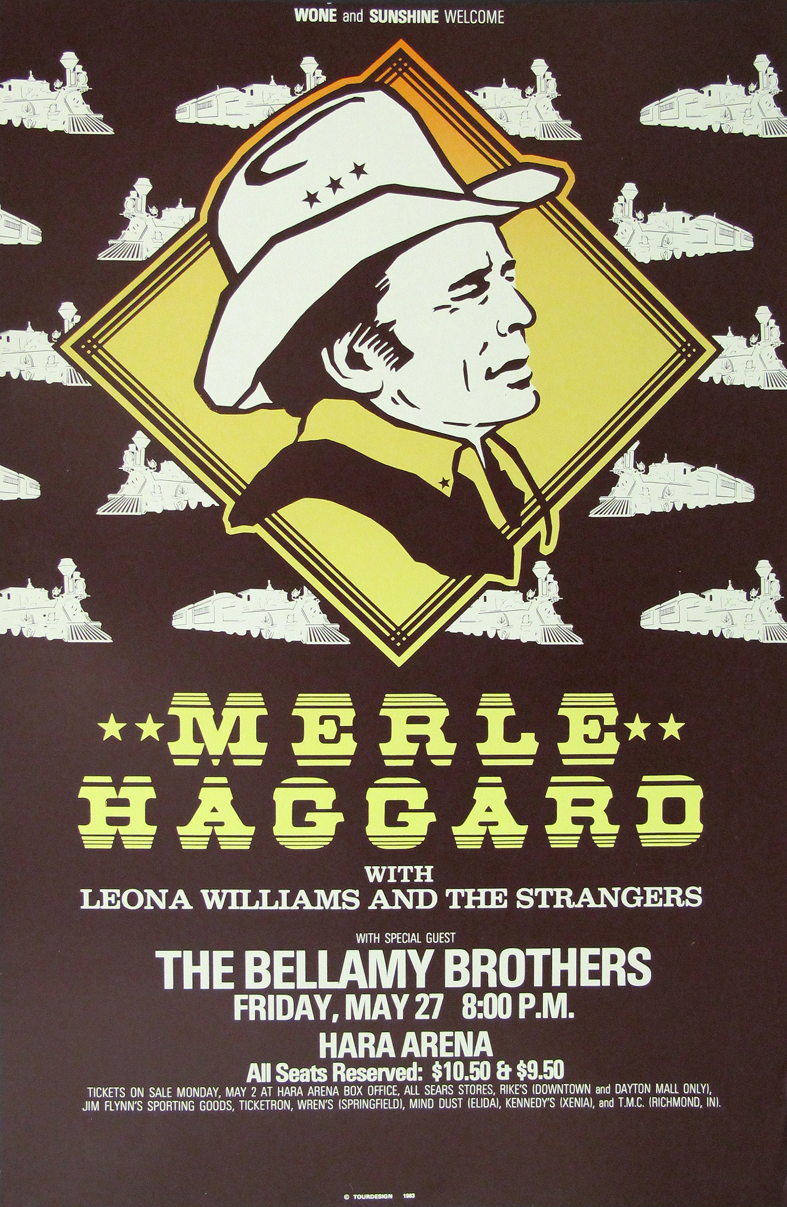 Merle Haggard Original Concert Poster