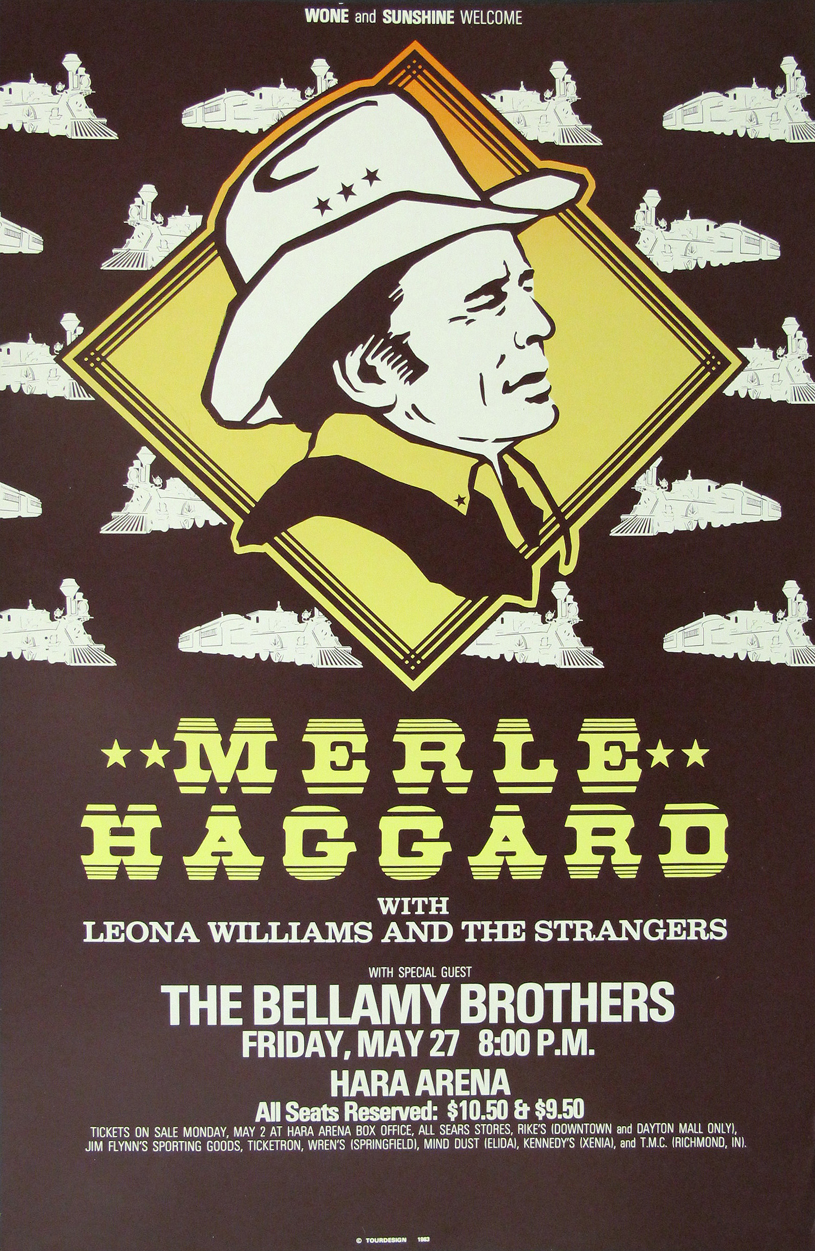 Merle Haggard Original Concert Poster