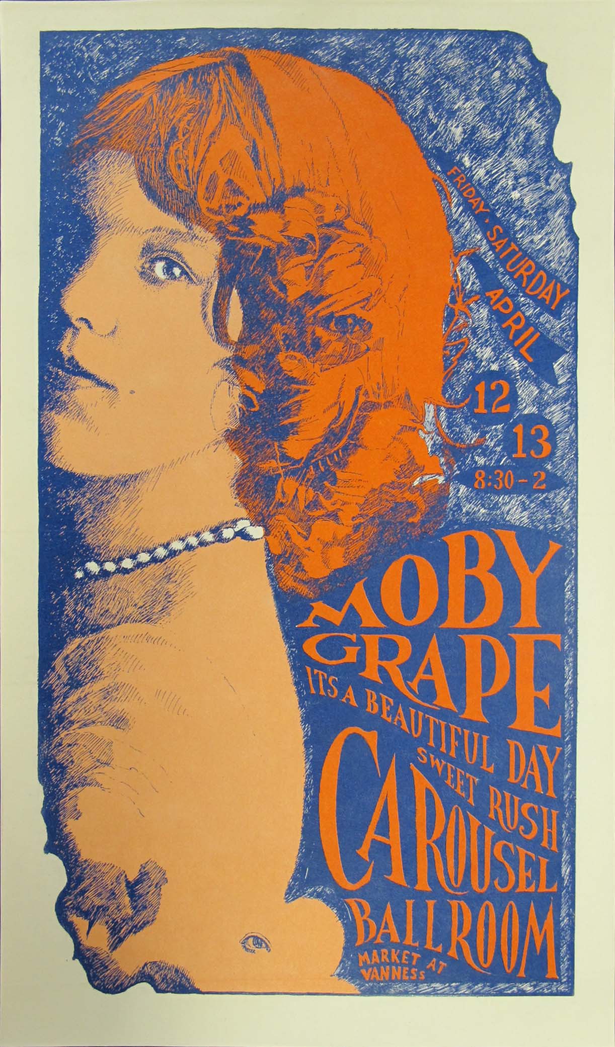 Moby Grape / It's A Beautiful Day Original Concert Poster