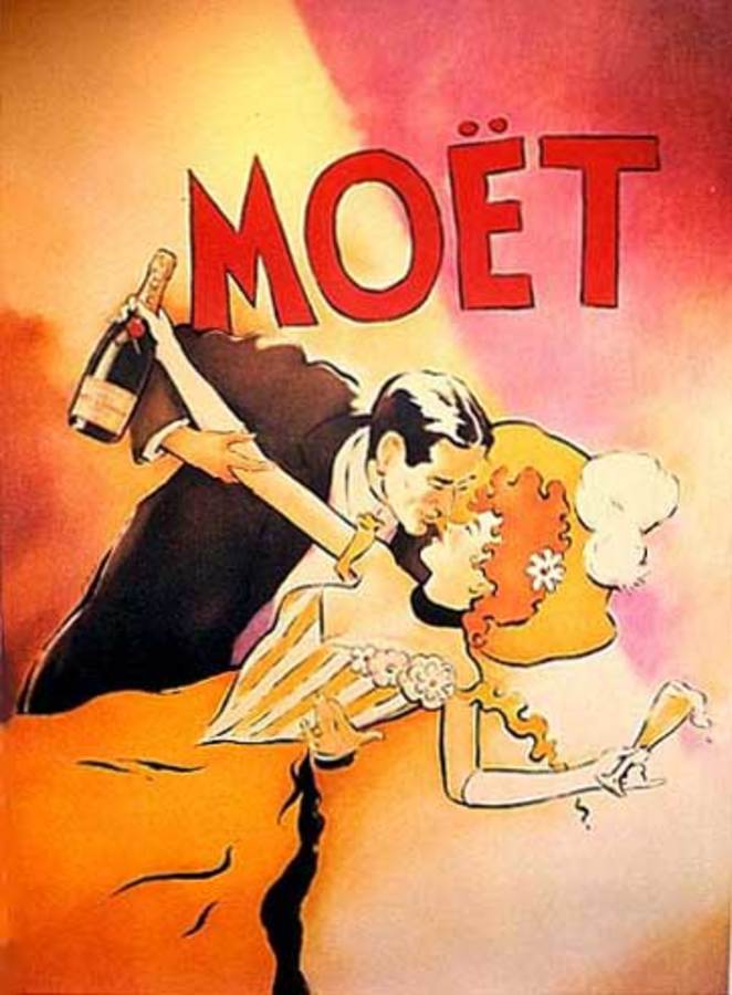 Moet Couple Champagne (Large format)