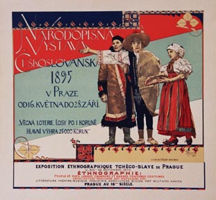 Národopisná Vystava — Vojtech Hynais, Maître d'Affiche Plate 56, 1897