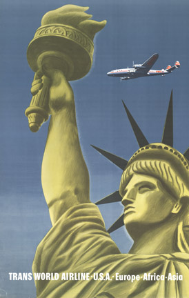 New York TWA Statue of Liberty