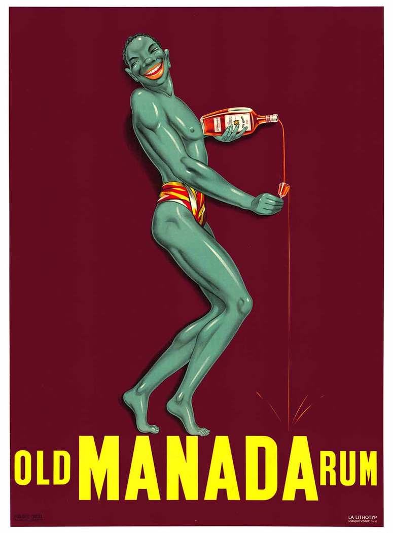Old Manada Rum | linen backed French poster
