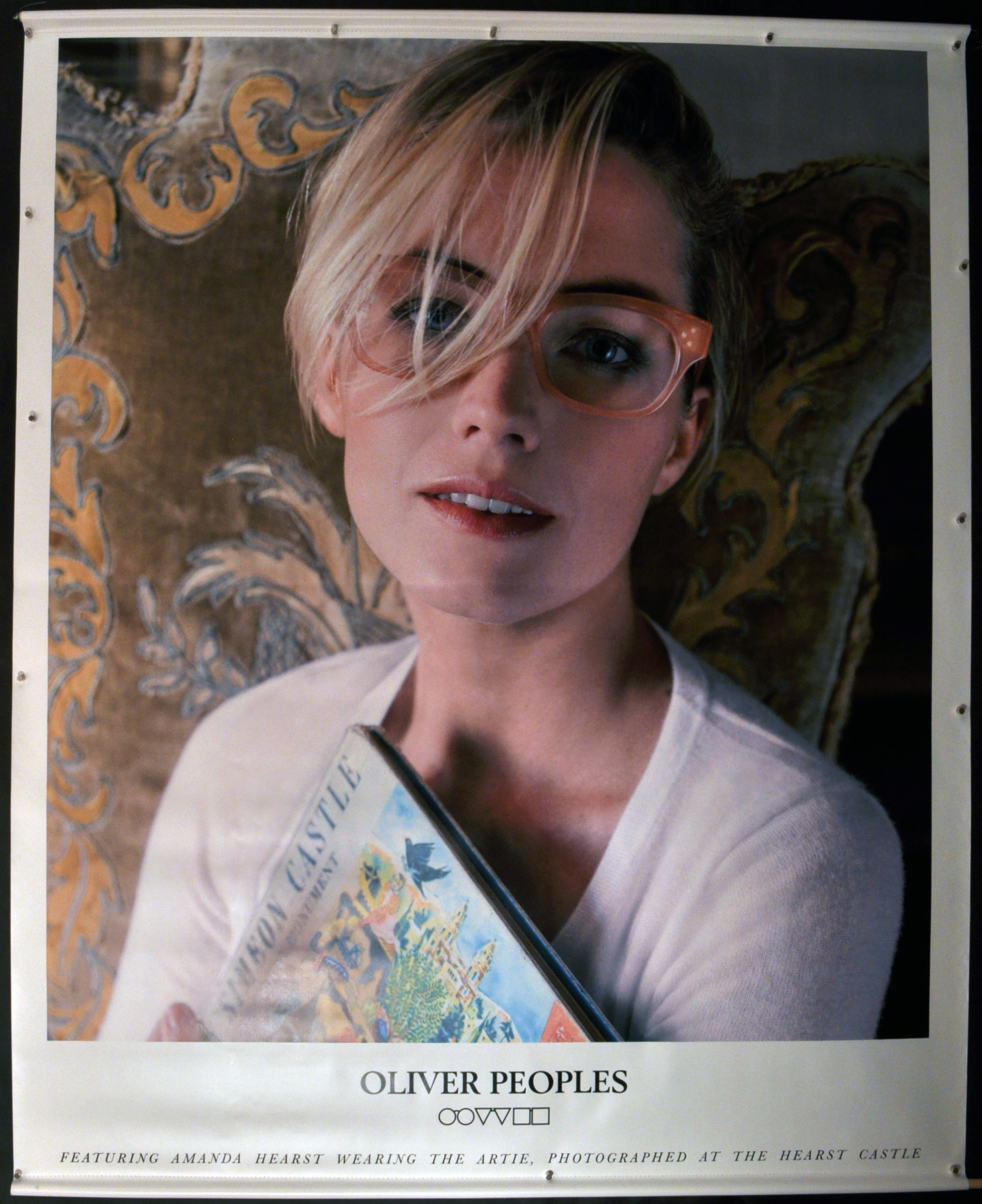 Oliver Peoples "The Artie" Featuring Amanda Hearst Eyewear Advertising Poster