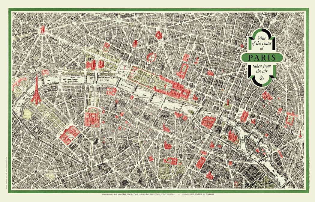 PARIS View of the Center Takne from Air