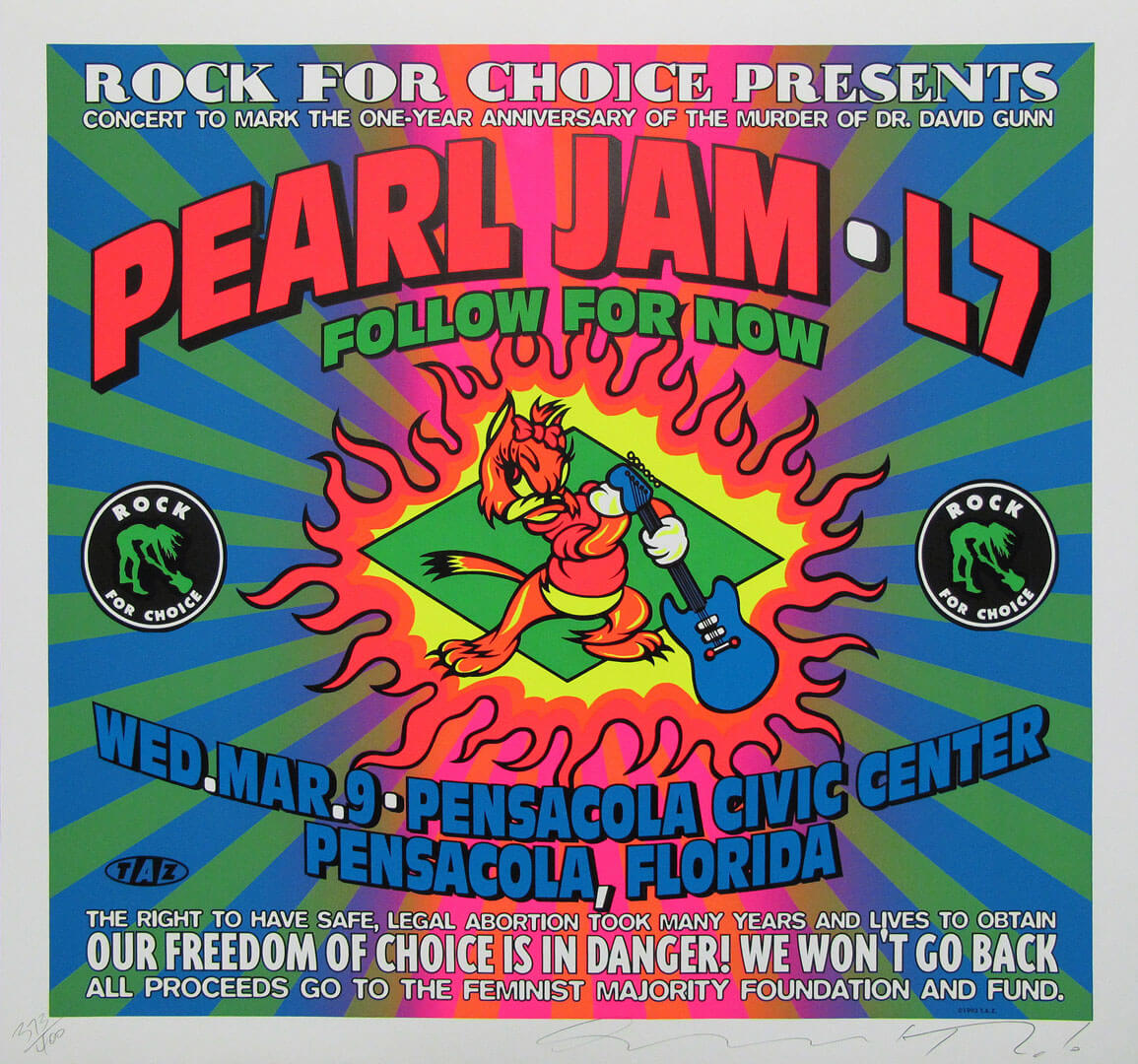Pearl Jam Concert Poster