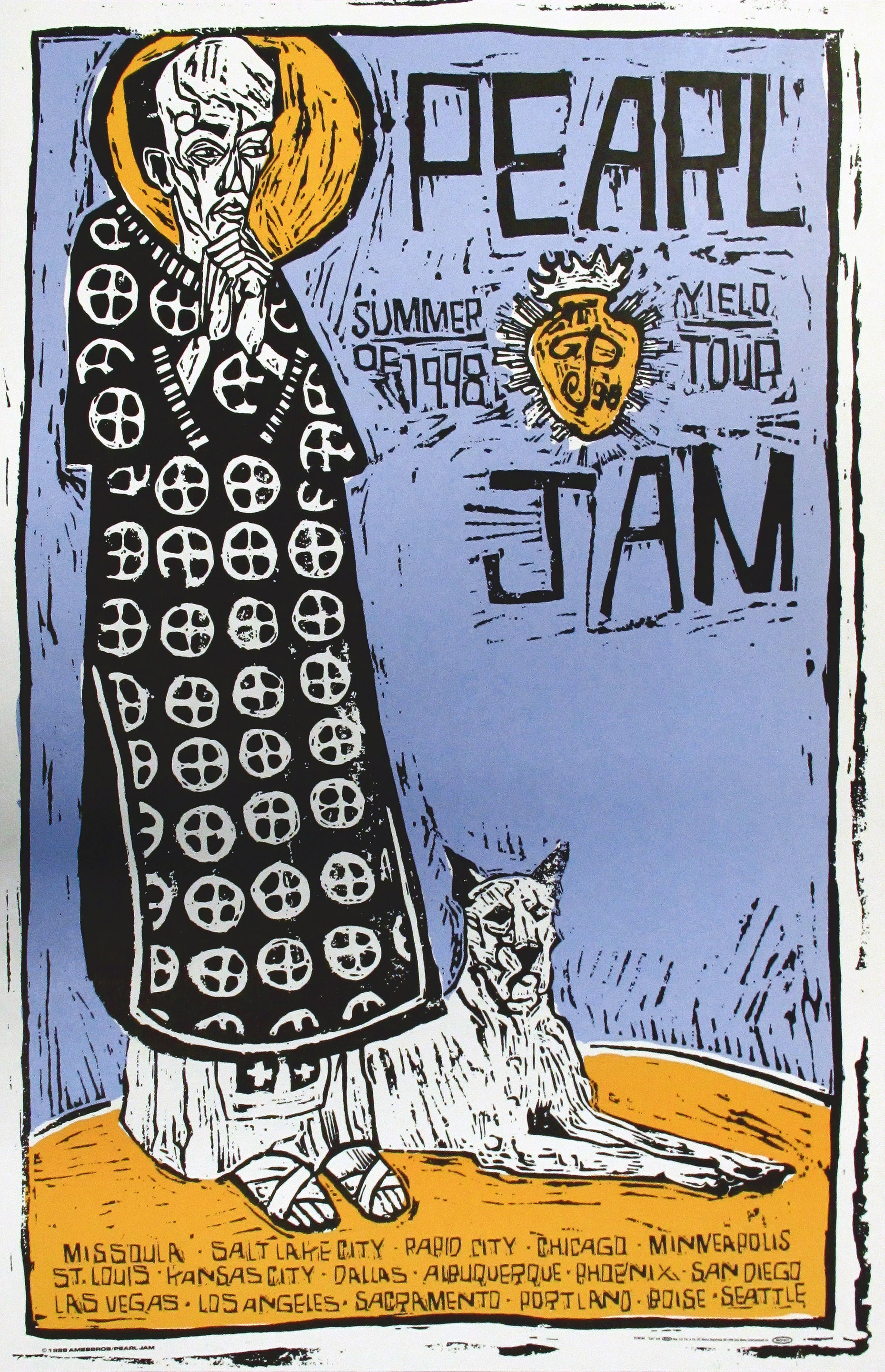 Pearl Jam Summer Tour Poster