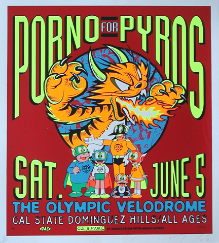 Pornos for Pyros Concert Poster