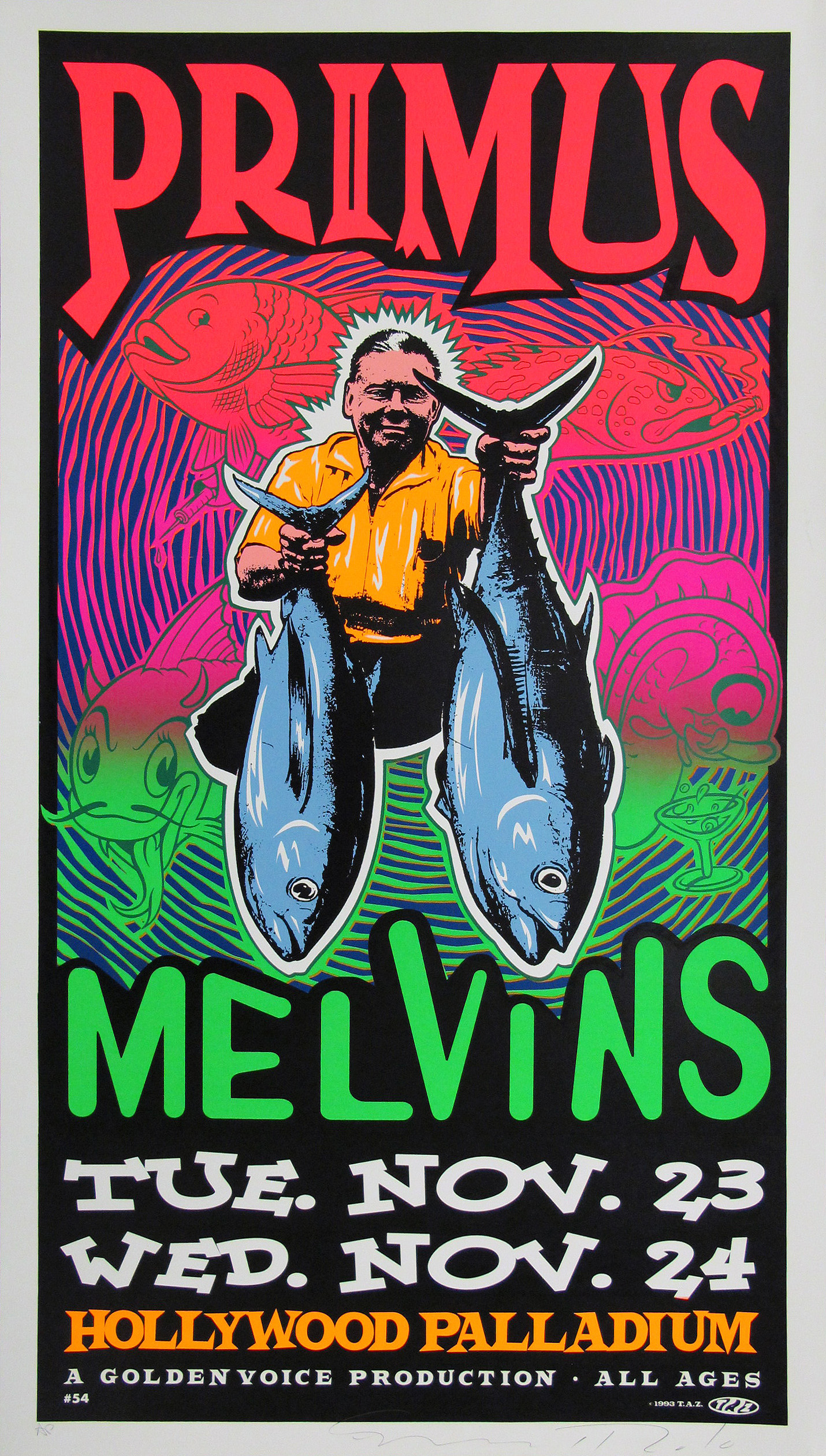 Primus & Melvins Concert Poster