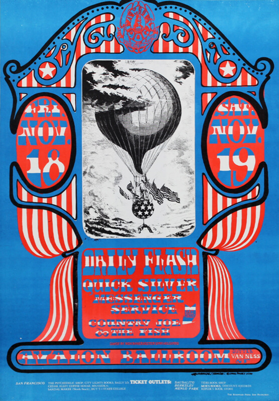 Quicksilver Messenger Service, Country Joe & the Fish and Daily Flash, Avalon Ballroom