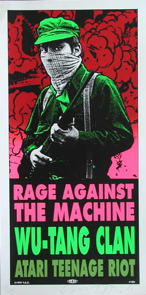 Rage Against the Machine / Wu Tang Concert Poster
