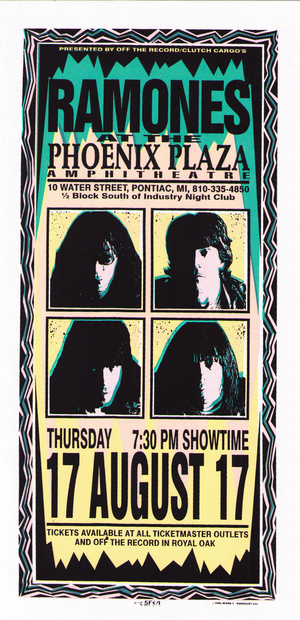 Ramones Concert Handbill