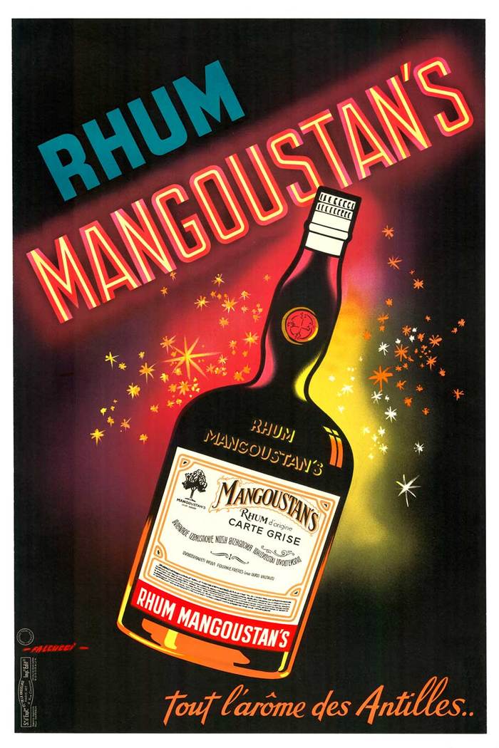 RHUM MANGOUSTAN'S linen backed
