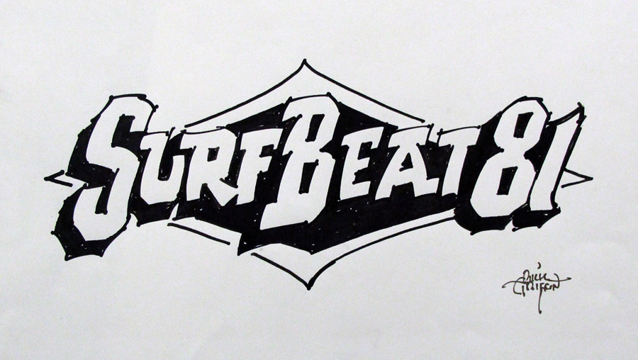 Rick Griffin Surf Beat 81 Original Drawing