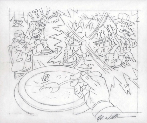 Robert Williams A Hair in the Soup Original Drawing