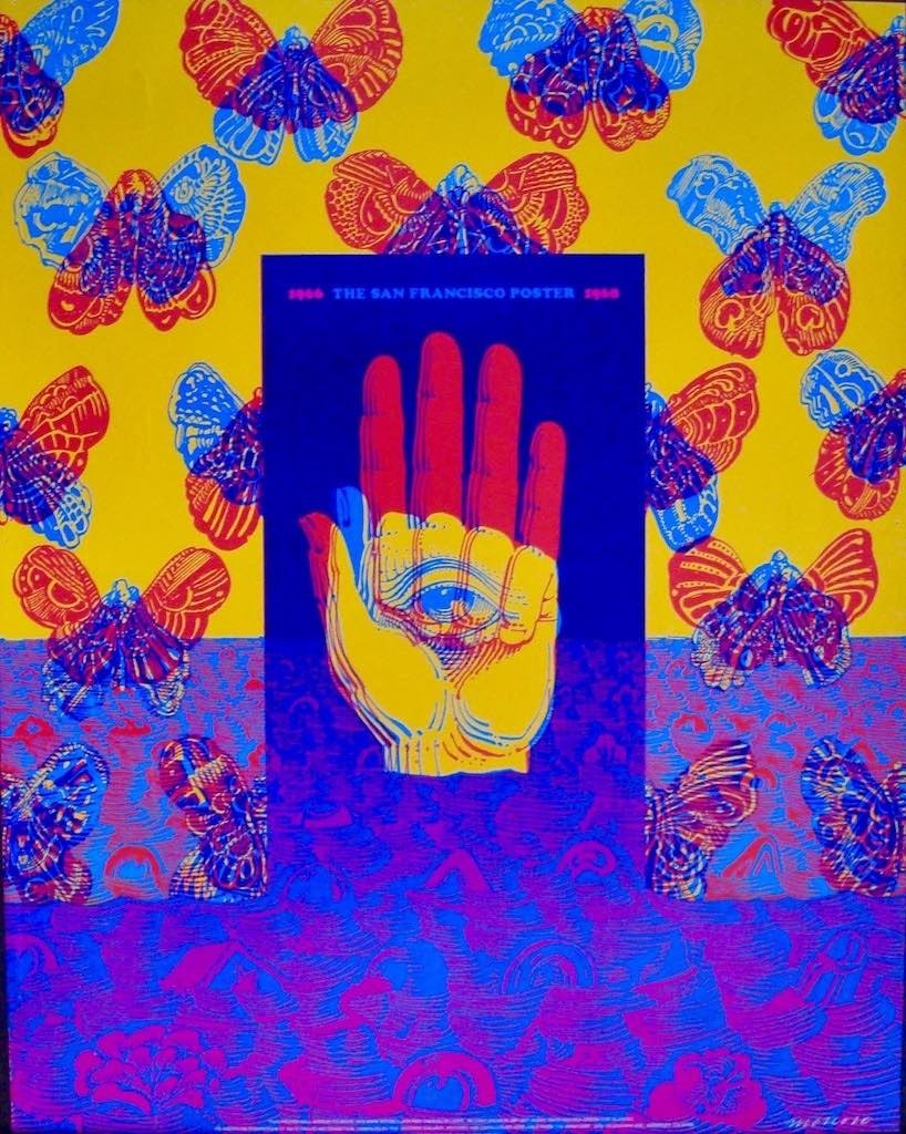 San Francisco Poster 1966-1968 Exhibition Neon Rose 26