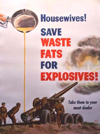 Save Waste Fats for Explosives! (L) - linen