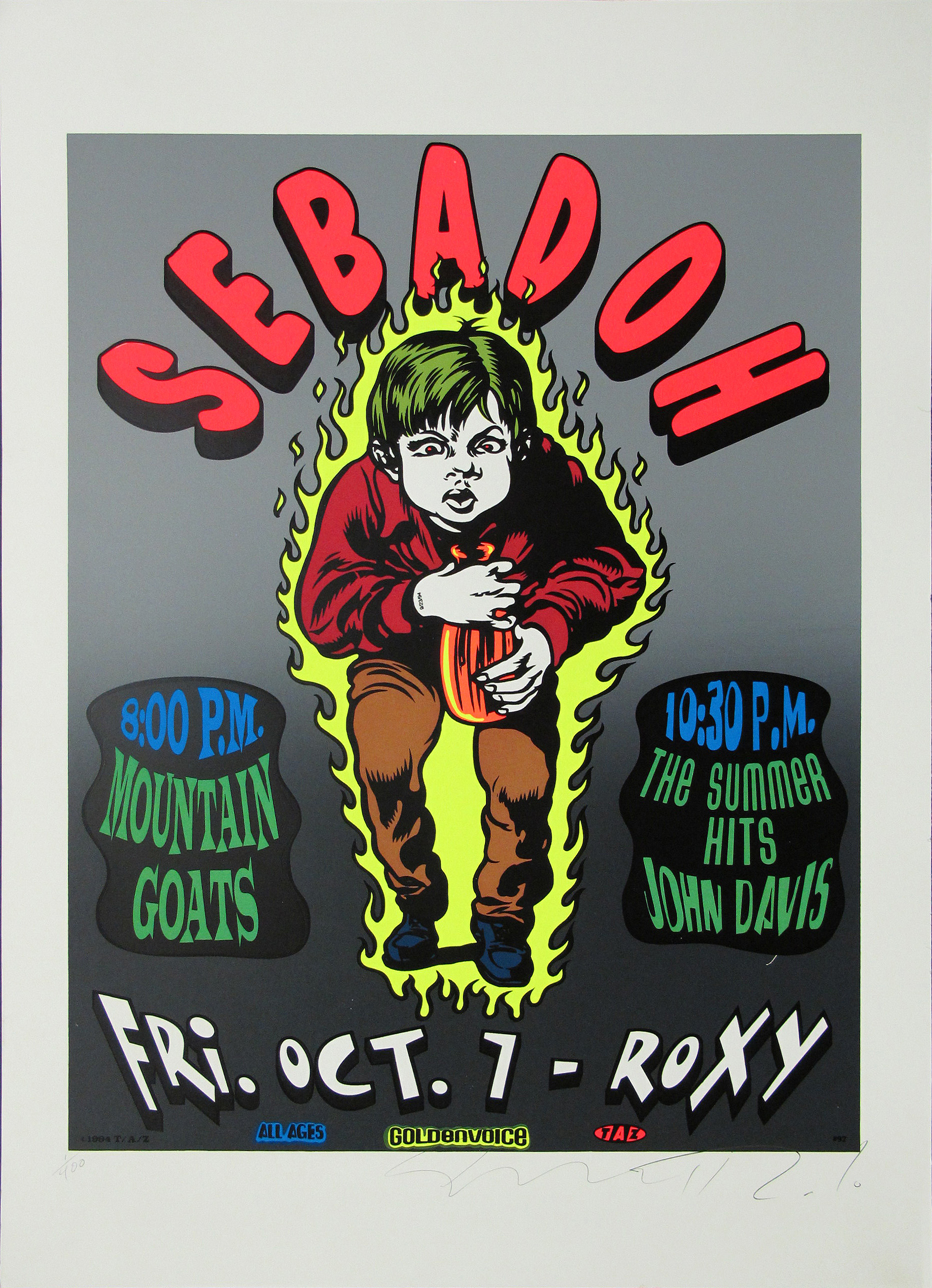 Sebadoh Concert Poster