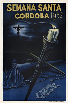 Semana Santa Cordoba 1952  – Original Vintage Spanish Travel Poster