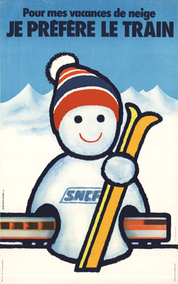 SNCF ski snowman