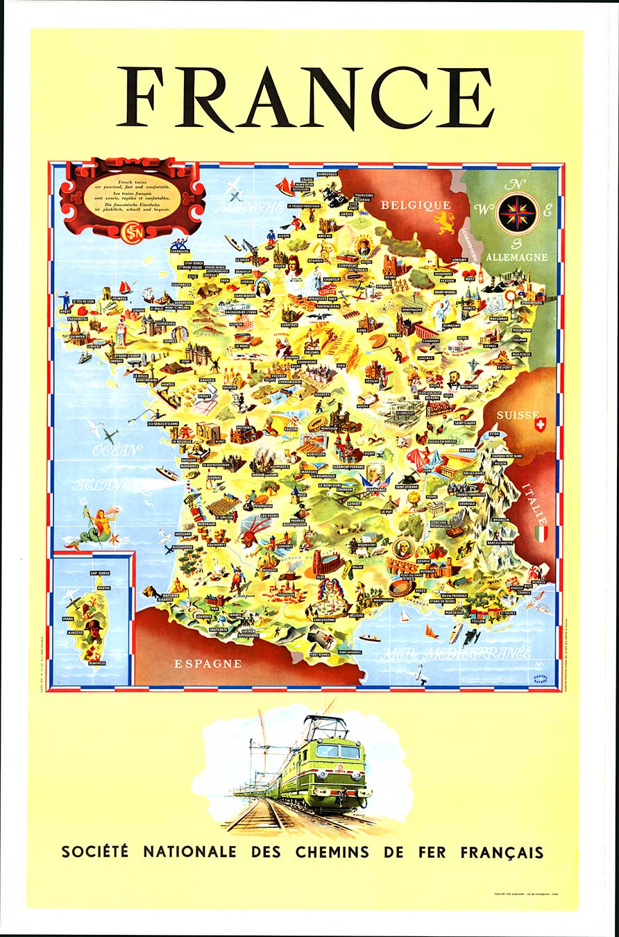 Societe Nationale des Chemin Map France