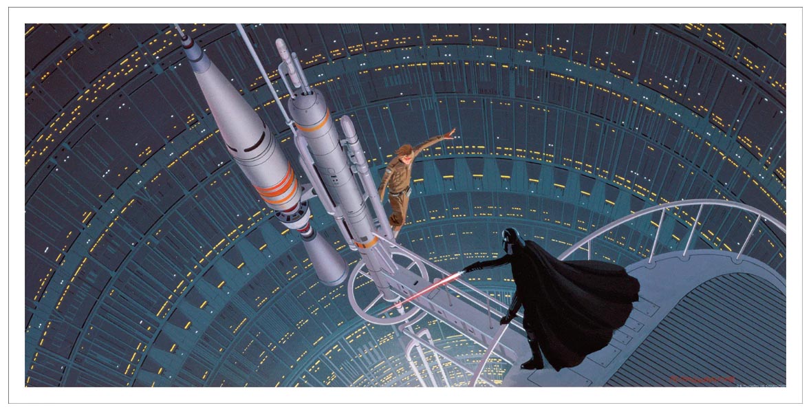 Star Wars - Sword Fight on Antenna by Ralph McQuarrie