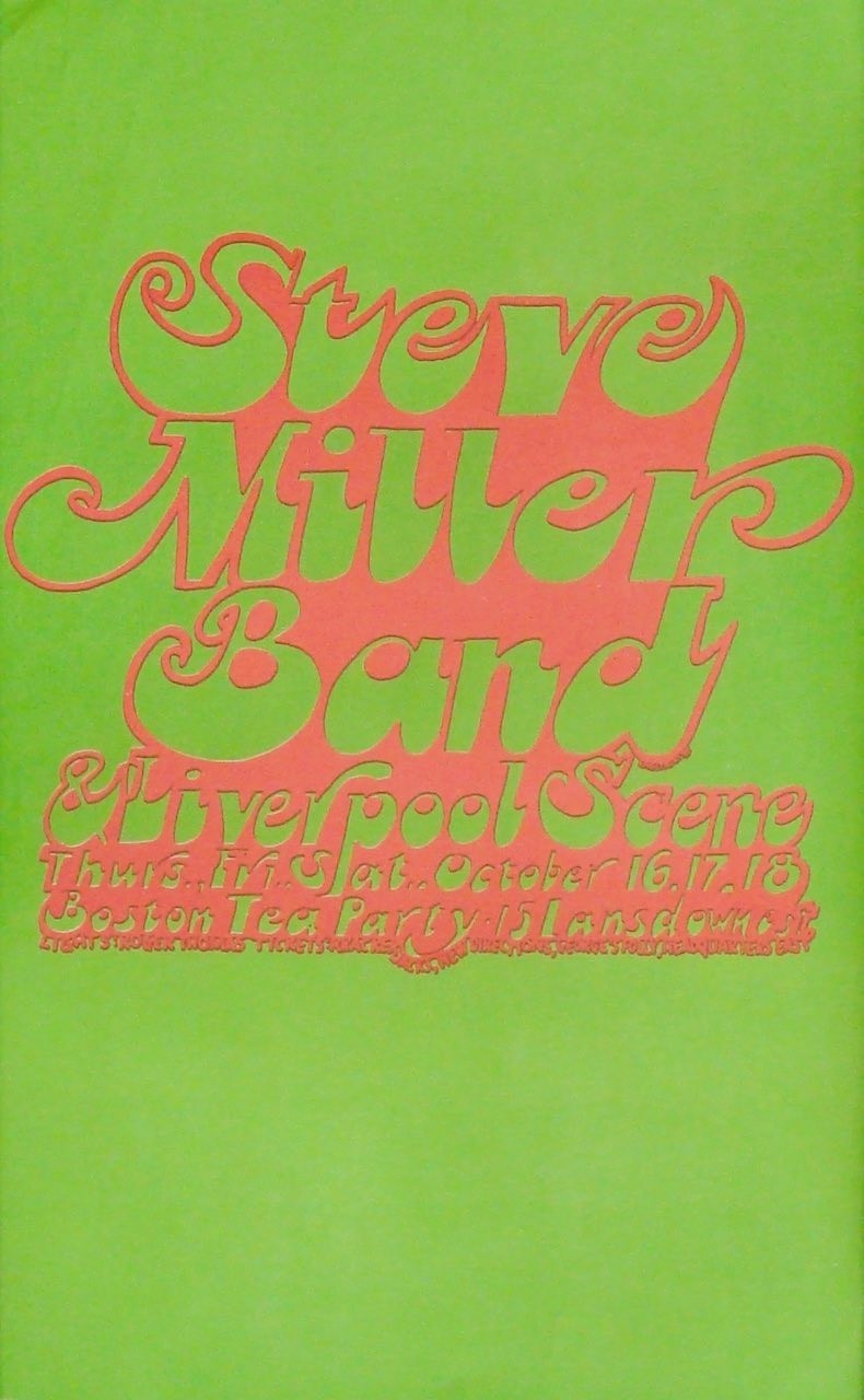 Steve Miller Band: Boston 1969 (Handbill)