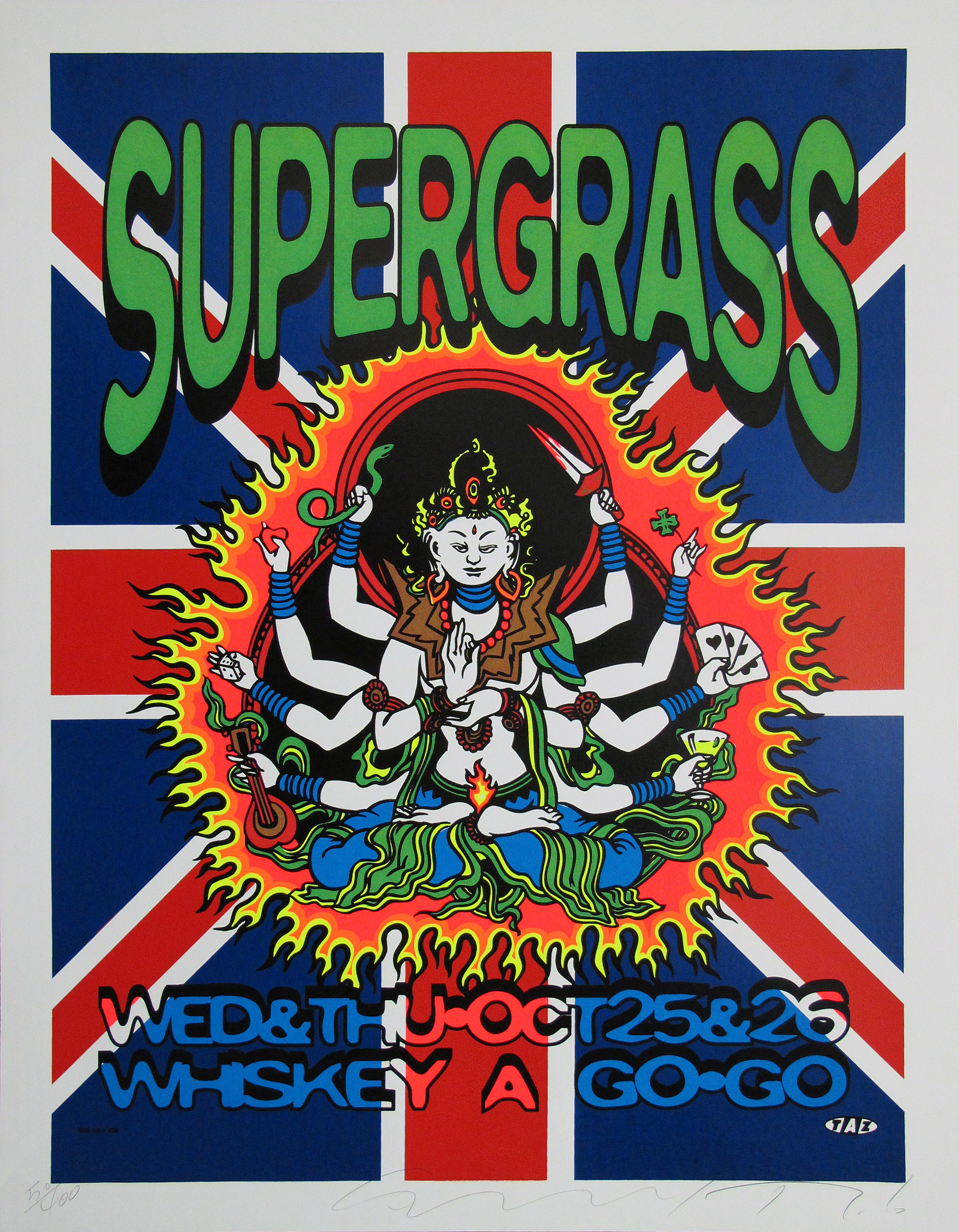Supergrass Concert Poster