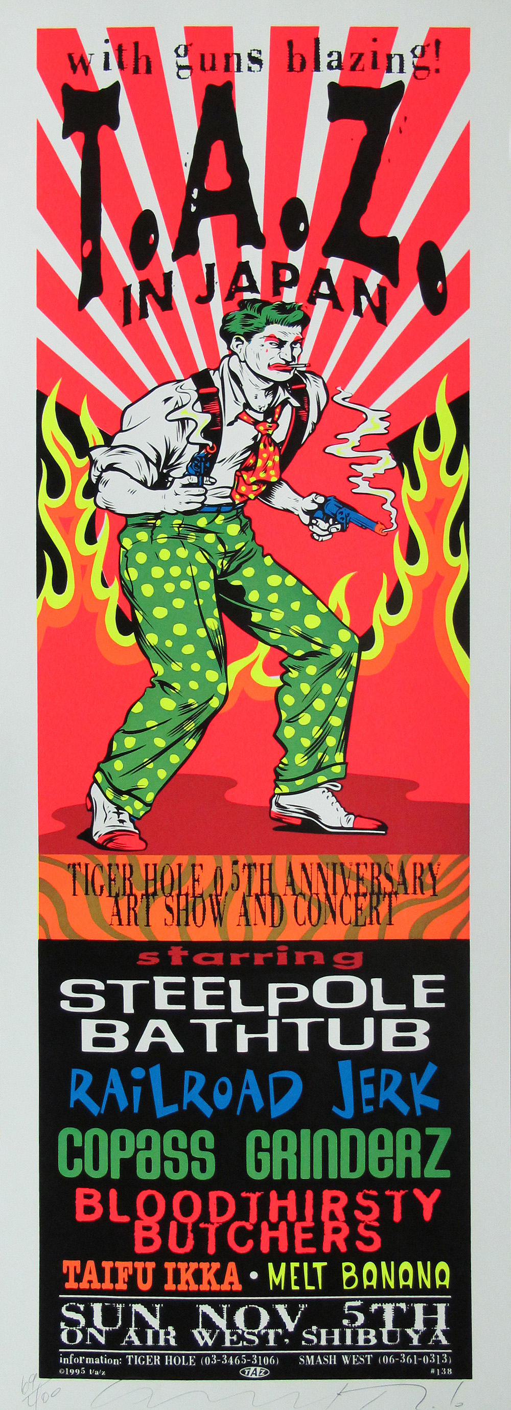 Taz In Japan Concert Poster