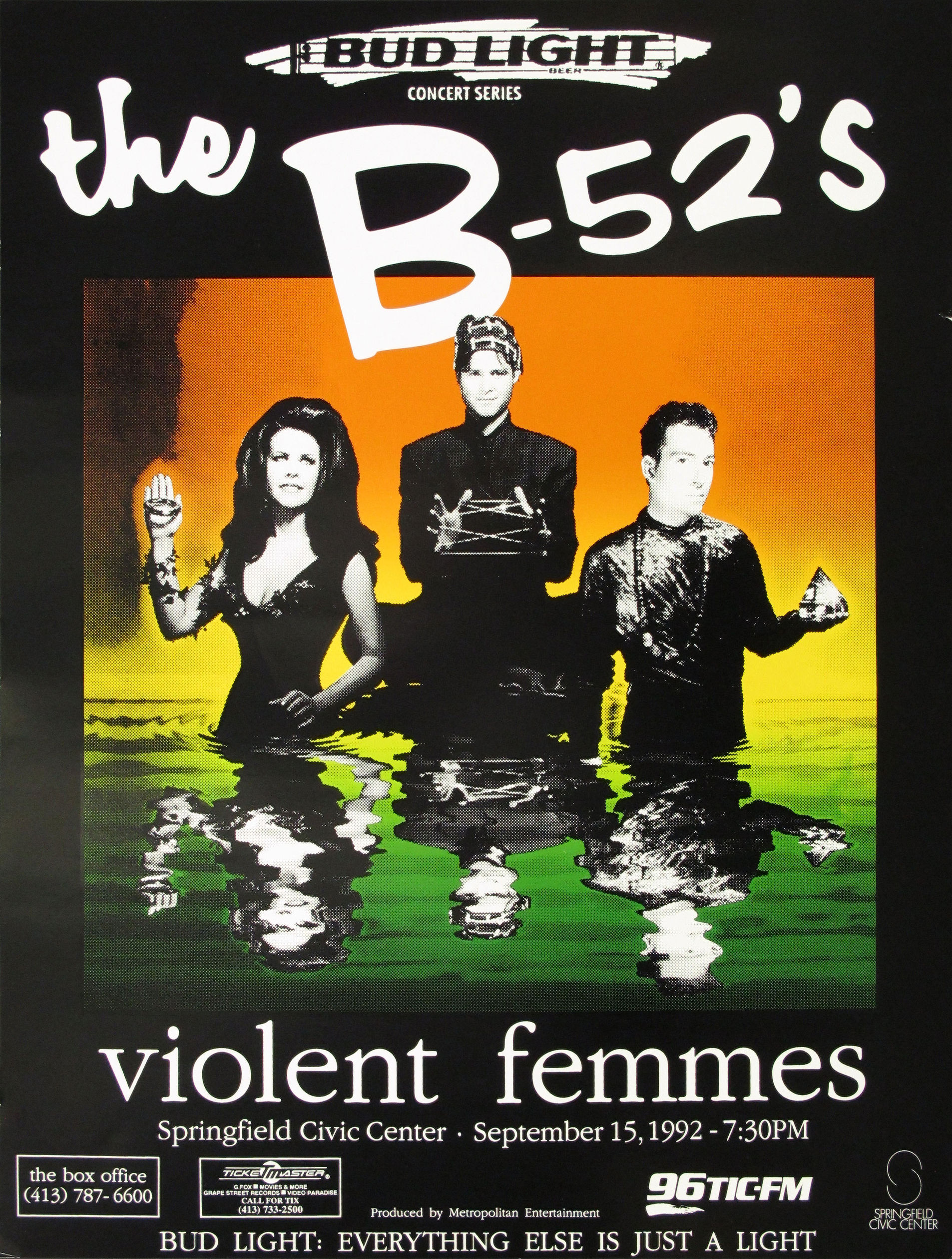 The B-52's & The Violent Femmes Concert Poster