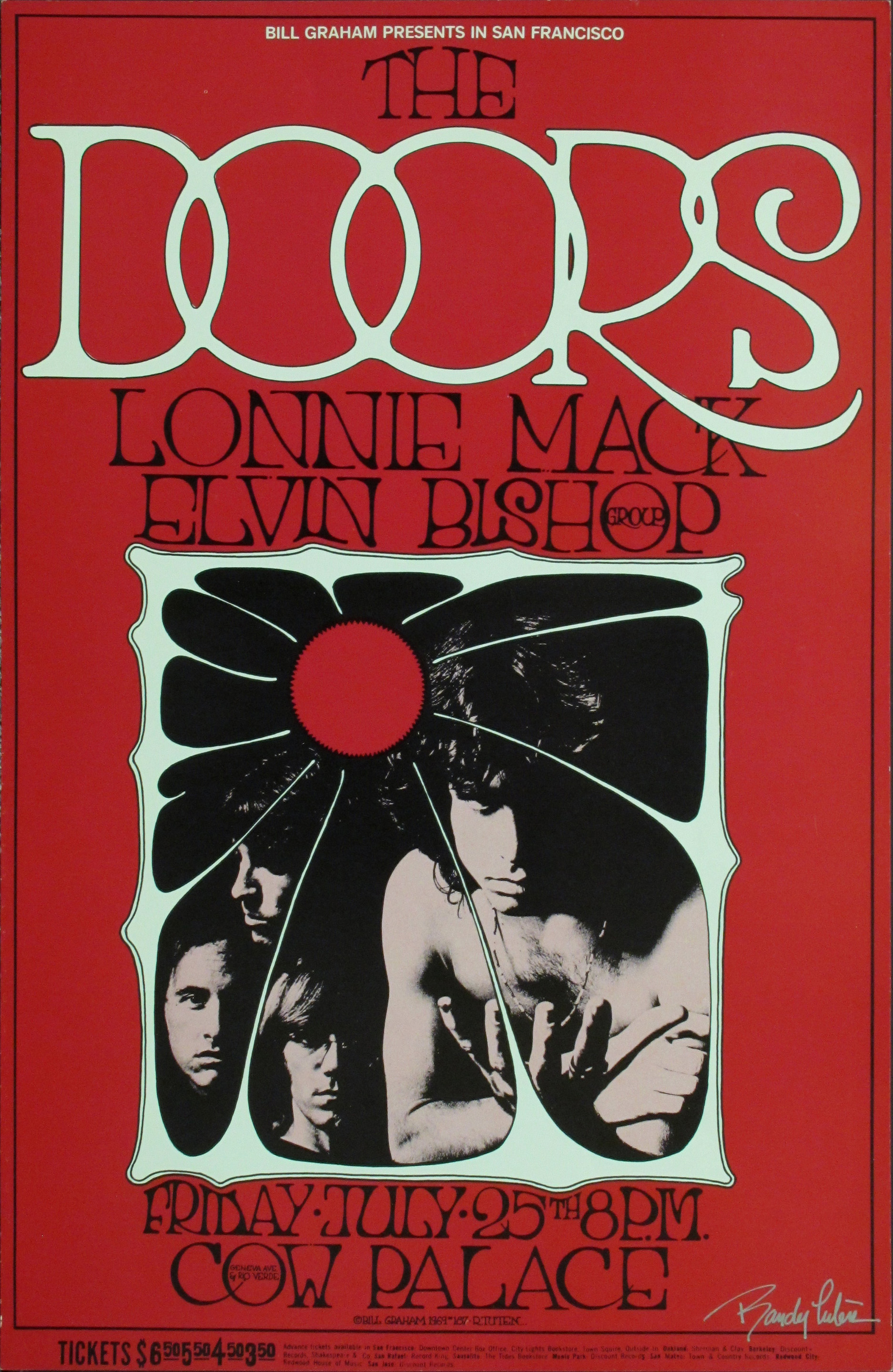 The Doors And Lonnie Mack Original Concert Poster
