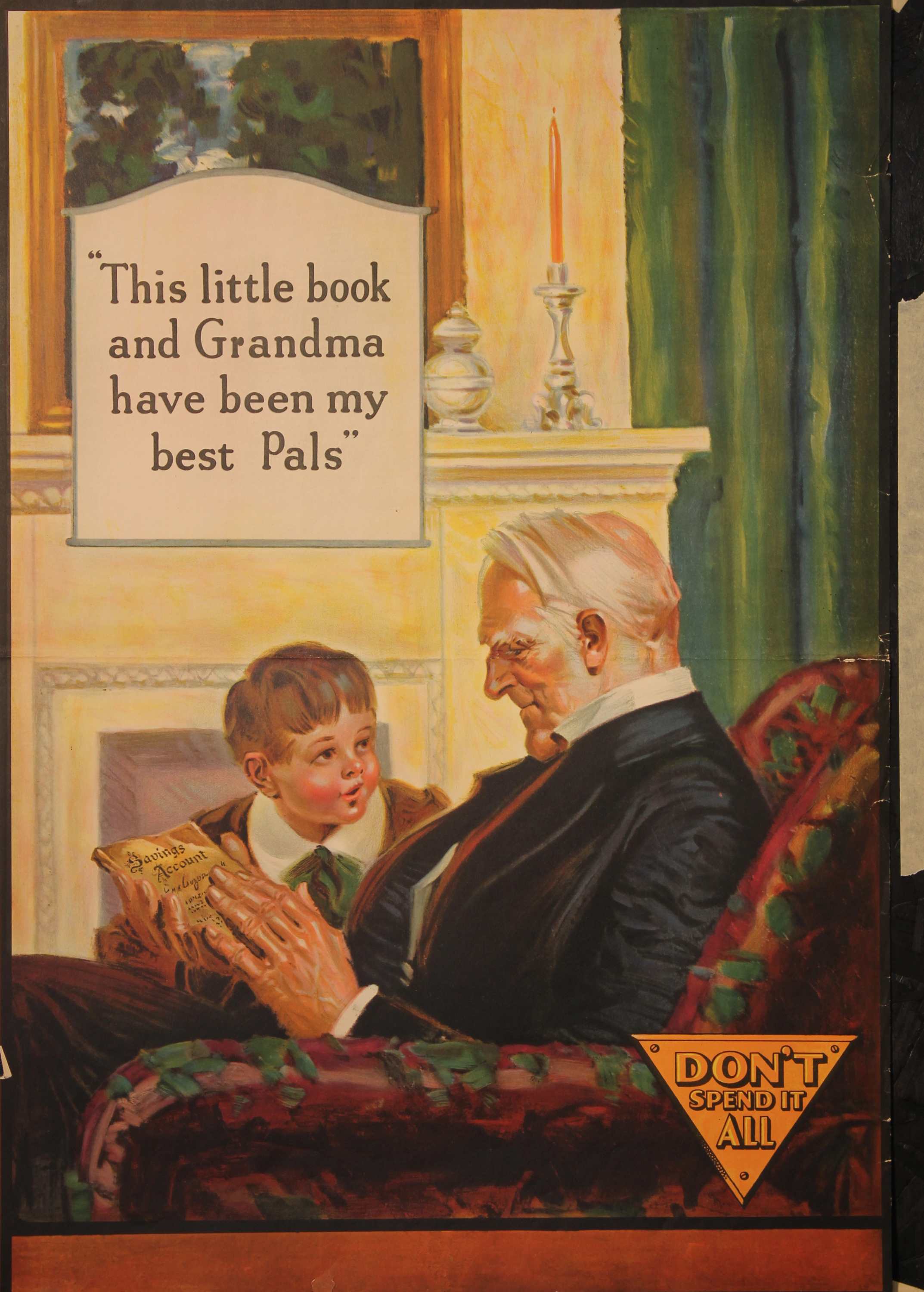 This Little Book and Grandma Have Been My Best Pals Banking Poster