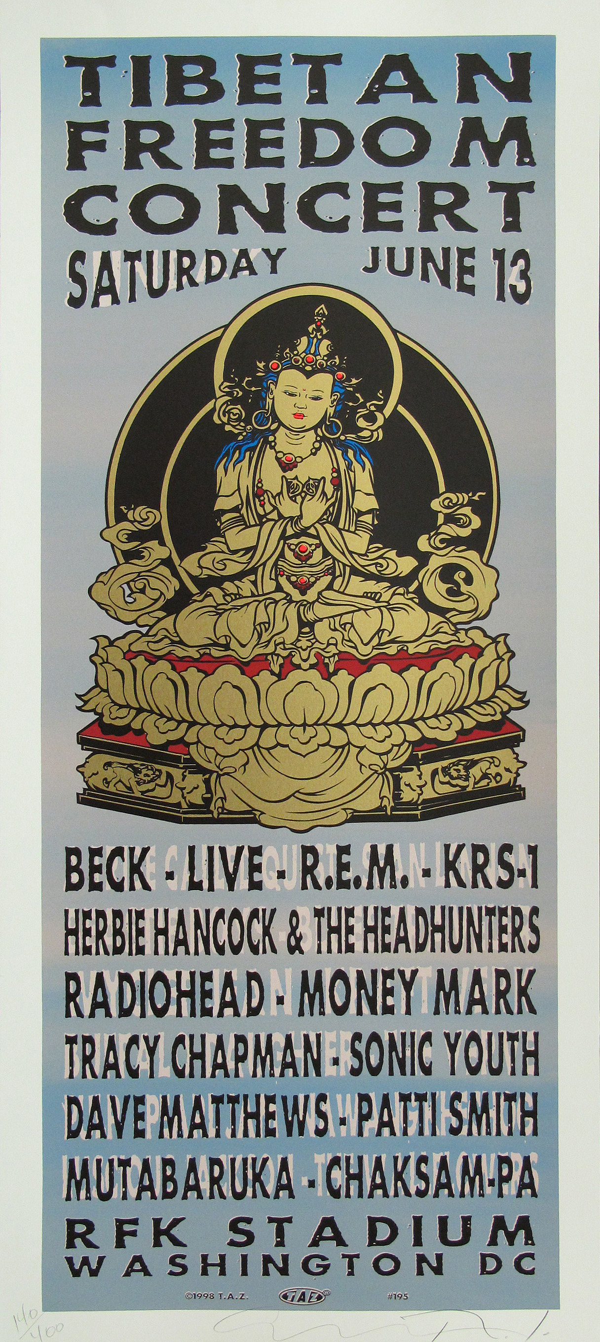 Tibetan Freedom Concert Poster
