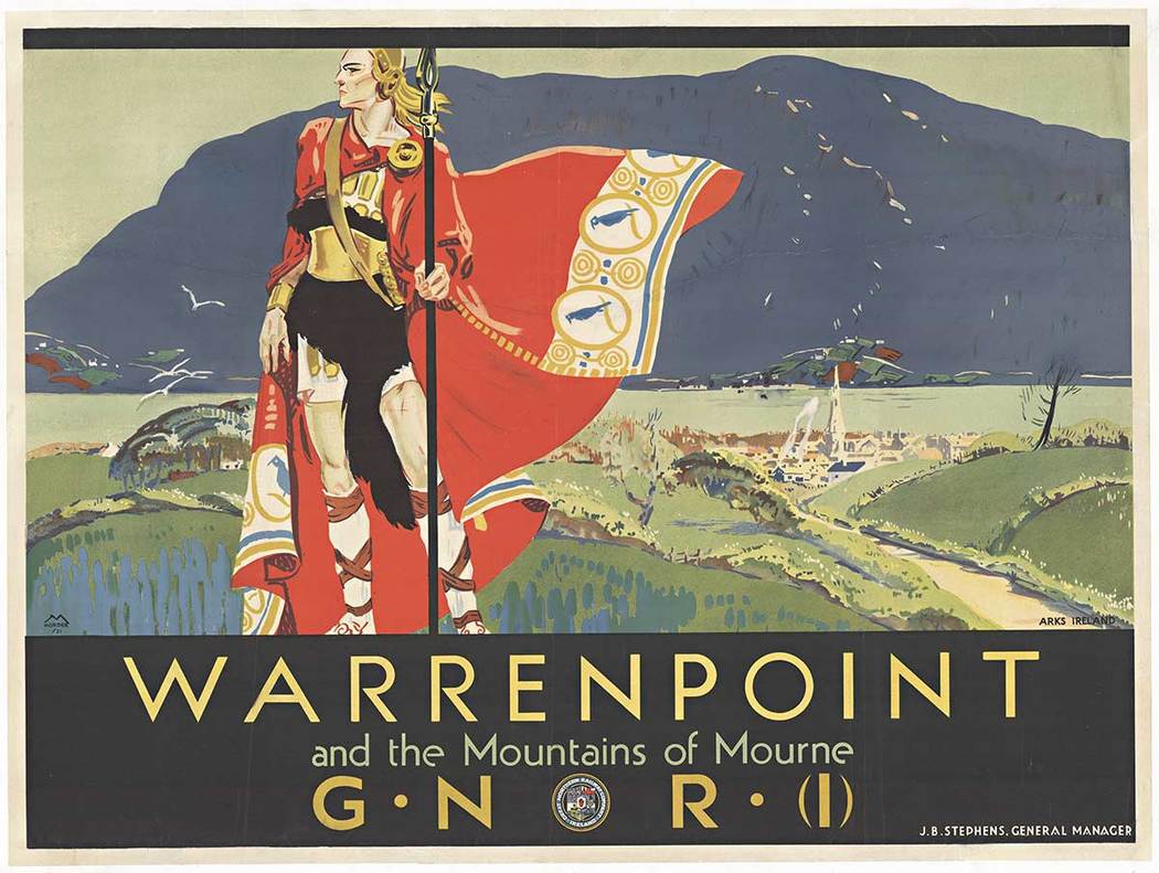 WARRENPOINT and the Mountains of Mourne — GNRI (Original 1931 Travel Poster)