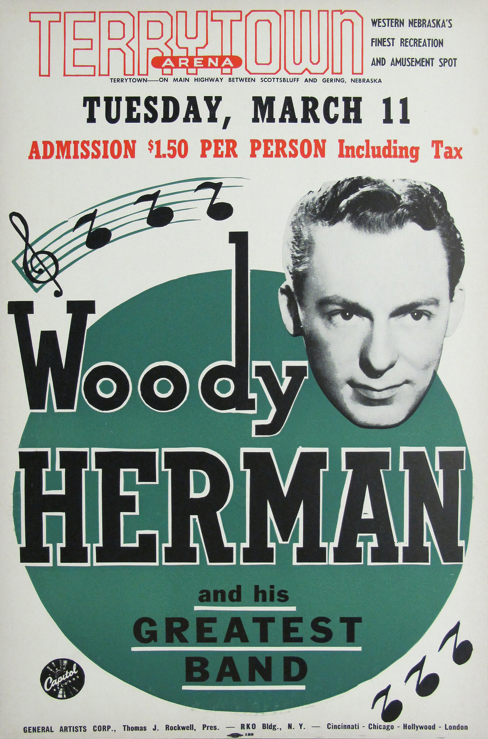 Woody Herman Concert Poster
