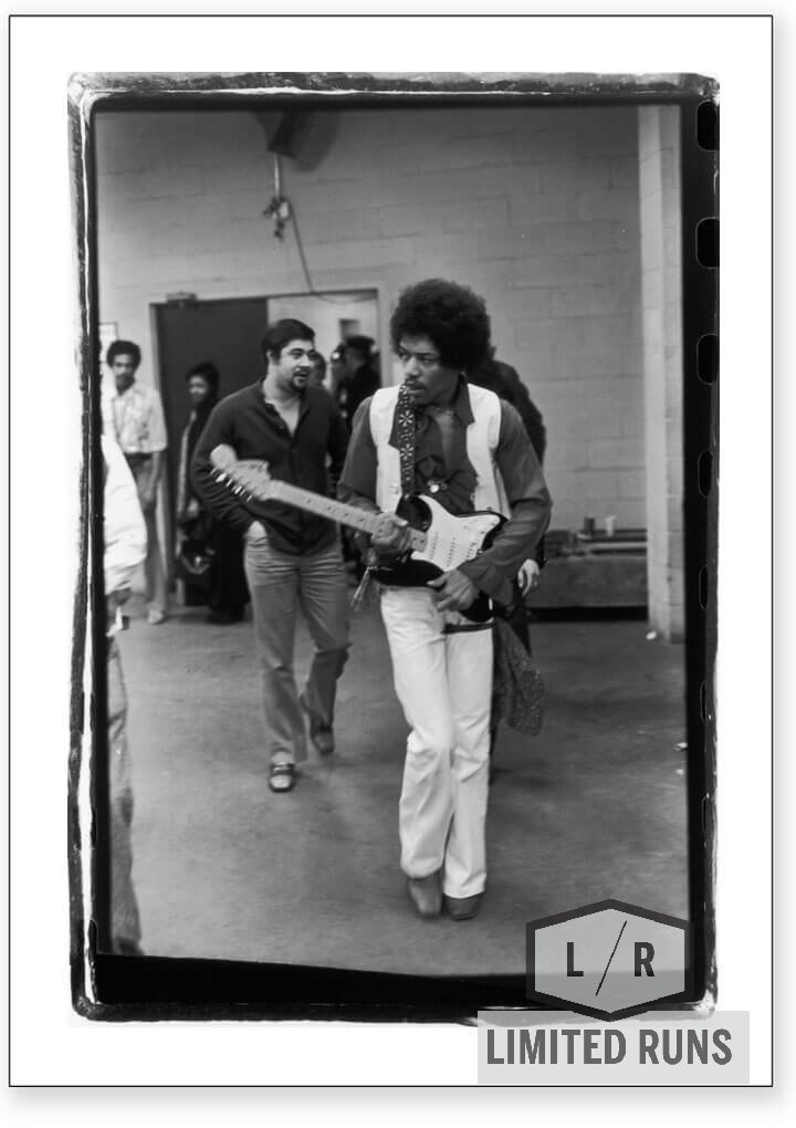 Jimi Hendrix Backstage At The Winter Concert For Peace